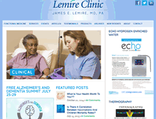 Tablet Screenshot of lemireclinic.com